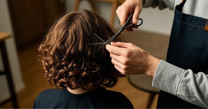 Layering technique for curly hair